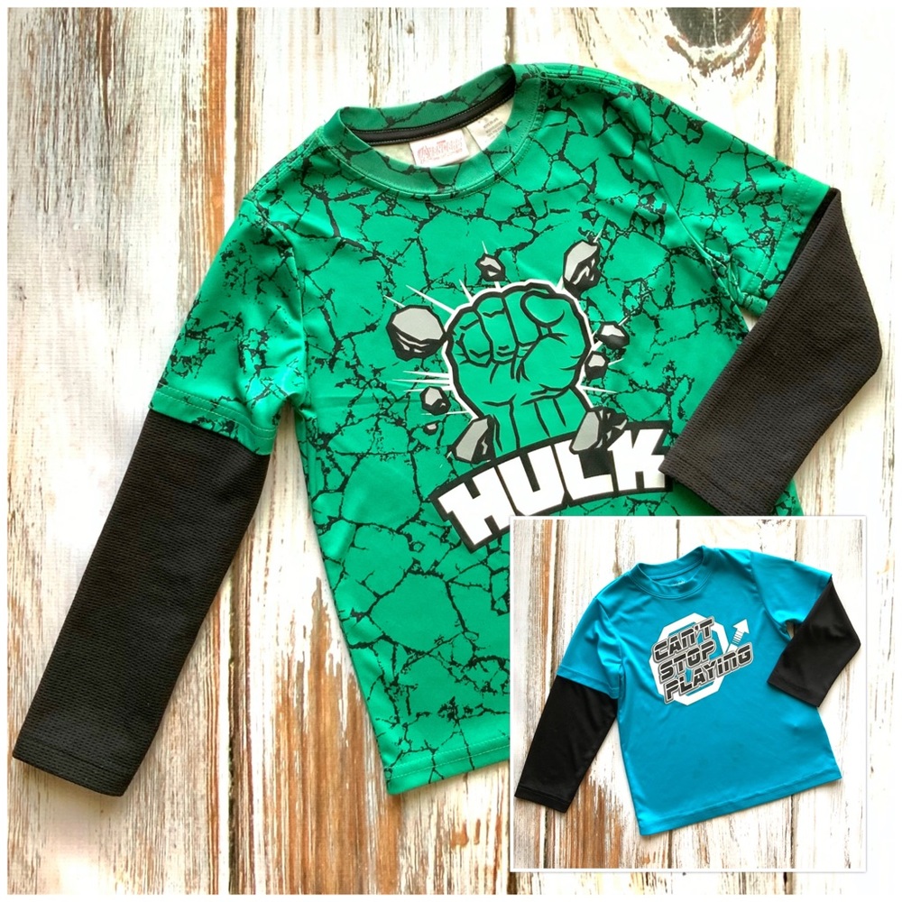 Hulk long sleeve shirt bundle 3T 4T